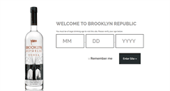 Desktop Screenshot of brooklynrepublicvodka.com